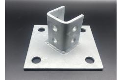 China Powder Coated Strut Fitting Post Base Brackets supplier