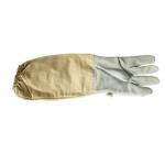 White Color Sheepskin Economical Sting Proof Gloves For Beekeeping Using for sale