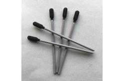 China Semiconductor Lint Free Q Tips Black Foam Grey Stick Super Absorbent supplier