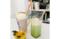 China 20cm Green Bamboo Fiber Straws Compostable Straws Bulk For Milk Cold Drinks supplier