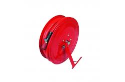 China 19mm Carbon Steel Fire Hose Reel With 15mm Nozzle Diameter supplier