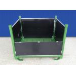 Zinc Plated Metal Mesh Containers Anti Dust Rigid Mesh Pallet Cages for sale