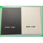 2mm 3mm Grey Back Laminated Black Paperboard Recycled For Archives Folders for sale