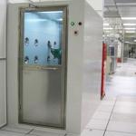 Cold Rolled Plate Cleanroom Air Shower Automatic Single / Double Door for sale