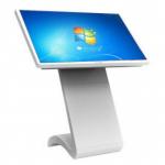 K L Shape LCD Touch Screen Kiosk , Floor Standing Multi Touch Digital Signage for sale