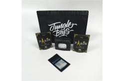 China Digital Printing Stand Up Pouch CBD Smell Proof Weed Packaging With Clear Window supplier