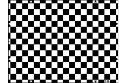 China Checkerboard Distortion Resolution Test Chart Sineimage YE006 For Checking Geometry supplier