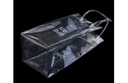 China Security String Handle PVC Packaging Bags , Reusable Plastic Wine Cooler Bags supplier