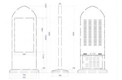 China Rustproof All In One Digital Signage , Computer Touch Screen Kiosk For Church supplier