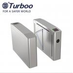 Flap Turnstile Security Gate CE Approved Biometric And RFID Reader Control for sale