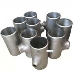 ASME 304 316 Seamless Pipe Fittings SCH20 Stainless Steel Equal Tee Long Type for sale