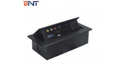 China Office Desk Mounted Power Sockets , Zinc Alloy Universal Power Plug supplier