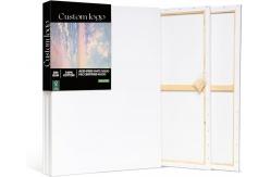 China 70x100cm Large Stretched Canvases For Painting , Non Toxic Cotton Canvas Panels supplier
