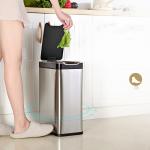 Wholesale Home Kitchen Automatic Intelligent Smart Trash Can Sensor Stainless Steel Trash Can for sale