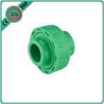 Plastic Adapter PPR Union Polypropylene Random Hexagon Head Code White / Green Color for sale