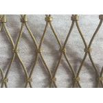 High Tensile Black Oxide Wire Rope , Ferruled / Woven Zoo Aviary Netting for sale