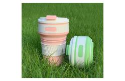 China FDA Standard 350ML Bpa Free Collapsible Silicone Coffee Cup supplier
