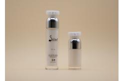 China Half Cap Airless Spray Bottle Customized Silk Screen Printing Logo supplier