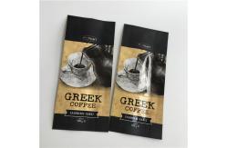 China Customized Printing 250g Four Side Sealed Stand Up Coffee Pouches With Valve supplier