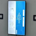 75 Inch Wall Mounted Digital Advertising Screen Display 3500nit 3840x2160 for sale