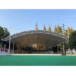 Outdoor School Tensile Membrane Structure Woven Fabric Tensile Membrane Architecture for sale