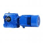 Flange Mounted Worm Helical Gear Reducer Gearmotor Assembly SF37/SF47/SF57 for sale