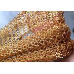 Gold Sequin S Hook Ring Mesh Curtain For Staircases Isolation Screen
