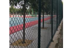 China 200*50mm PVC Coated Chain Link Mesh Fence Panels For Playground supplier