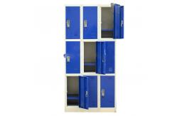 China Durable Gym Clothes Cabinet 9 Doors Locker Staff Lockers supplier