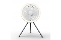 China USB Rechargeable Portable Camping Fan With Led Light 1.30lb supplier