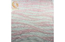 China Glitter Sequin Lace Material Custom Pattern Evening Dress Lace supplier