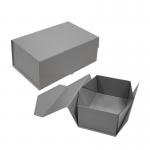 Custom Order Custom Color Size Grey Folding Cardboard Paper Box with Magnetic Lid for sale