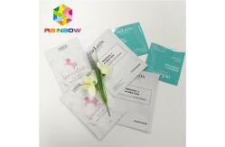 China 3 Layers Laminated Mask Empty Aluminum Foil Cosmetic Bag Mask Pouch Resealable supplier