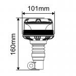 IP65 ECE R65 Emergency Warning Light for Spike Mounting