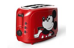 China Cartoon Pattern Two Slice Long Slot Wide Toaster 6 Time Setting supplier