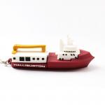 3D Boat Shapes PVC Customized USB Flash Drives 128GB H2 Testing for sale