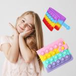 Baby Silicone Products Silicone Coin Purse Sensory Toys Kids Toys 2022 Kids Wallets Rainbow for sale