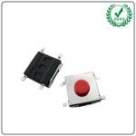 6x6mm Micro Red Push Button 4 Pin SMT Tact Switch , 6.2x6.2mm On Off Tactile Switch for sale