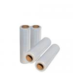 Machine Grade LDPE Clear Stretch Wrap Film Roll 15 - 35 Micron Thickness for sale