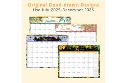 China Holiday / Seasonal Theme Custom Wall Calendar Made With Paper And Spiral Binding supplier