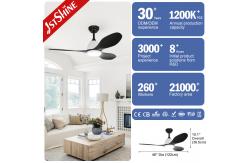 China DC Motor Ceiling Fan Light Modern Smart Remote Control Energy Saving supplier