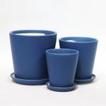 Single Ceramic Drainage Pots Lightweight For Indoor