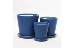 China Single Ceramic Drainage Pots Lightweight For Indoor supplier
