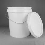 Stackable Five Gallon Plastic Pails 20Liter Capacity For Various Applications