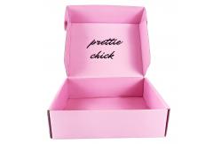 China Flat Cardboard Custom Mailer Boxes Printed Pink supplier
