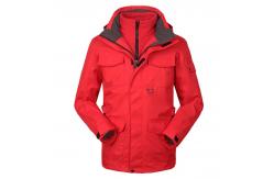 China 2 Pieces Camping Coat Seamless Waterproof Zipper Adjustable Cuff Hign Density supplier