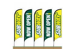 China Feather Flag With Pole Ground Spike Swooper Flag Advertising Feather Banner supplier