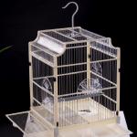 Beige White Color Bird Cage Size 34*32*45cm Easy To Maintain Excellent Performance for sale