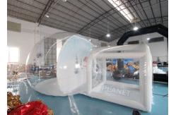 China 4m Inflatable Snow Globe Bubble Tent With Passage Way Background supplier