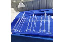 China High Purity Fused Quartz Glass Boat Wafer Carrier 100MM For Furnace Customized supplier